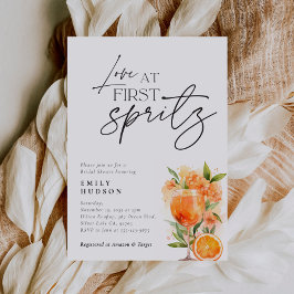 Aperol Spritz Watercolor Bridal Dusche Einladung