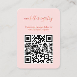 Aperol Spritz Wedding BridalShower Details QR Code Begleitkarte