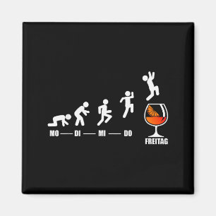 Aperol Spritz Woche Endlich Freitag Wochenende Ape Magnet