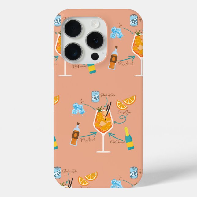 Aperolrecipe Case-Mate iPhone Hülle (Rückseite)