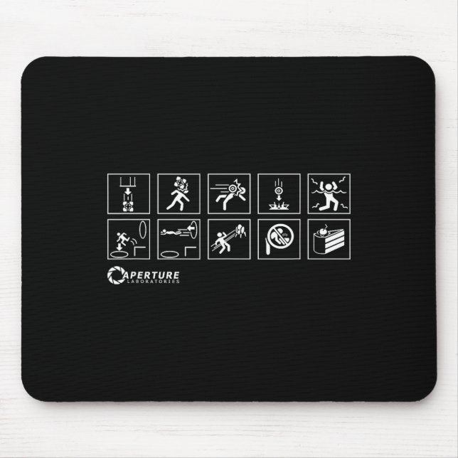 Aperture Labs Jump Into The Rtal For Science Funny Mousepad (Vorne)