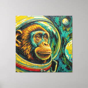 APES IN SPACE-5 LEINWANDDRUCK