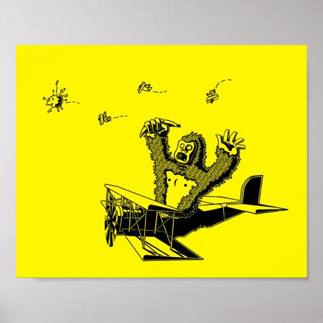 Apes On Planes Poster (Vorne)