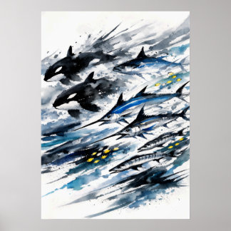 Apex Currents - Tinte der Tiefseejagd Poster