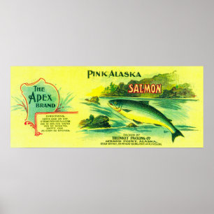 Apex Lachs kann LabelGerard Point, AK Poster