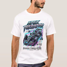 Apex Predator Neon F1 Racing Grafik T-Shirt