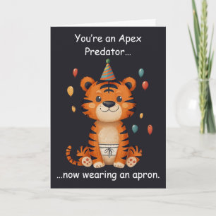 Apex-Raubtier-Geburtstag-Humor-Schürze-Witz-Spaß Karte