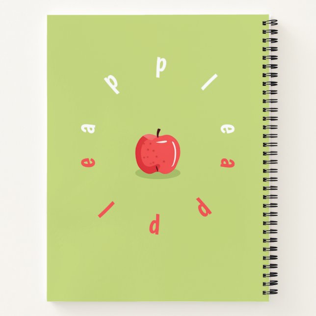 Apfel #2 notizbuch (Rückseite)