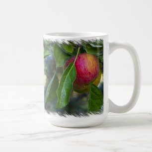 Äpfel 3 auf Weiß Kaffeetasse