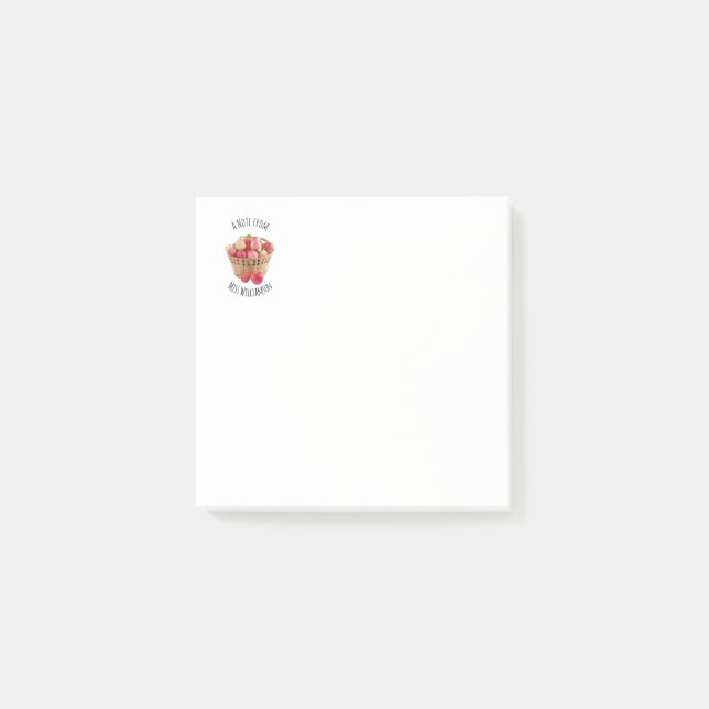 Äpfel 3x3 personalisiert LEHRERSCHWERPUNKT Post-it Klebezettel (Vorderseite)