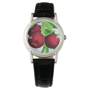 "Äpfel auf einer Zweigniederlassung" Armbanduhr