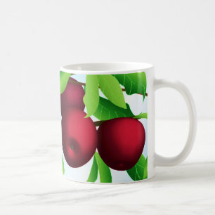 "Äpfel auf einer Zweigniederlassung" Kaffeetasse