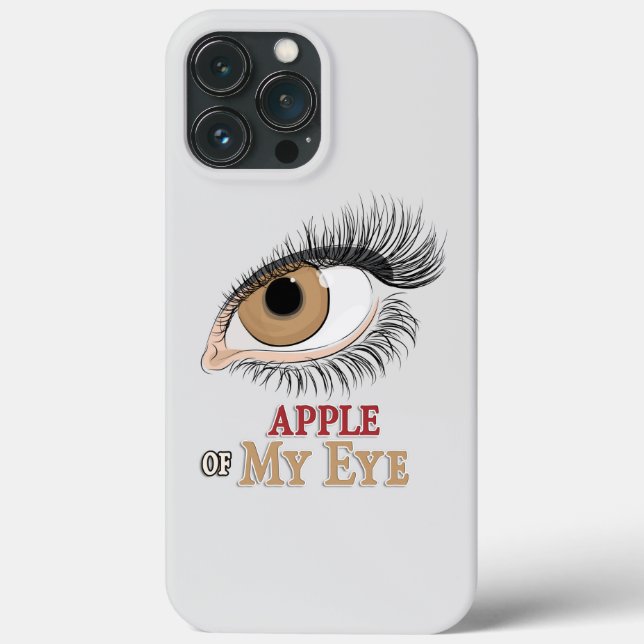 Apfel-Augenbrauen-Kunst Case-Mate iPhone Hülle (Rückseite)