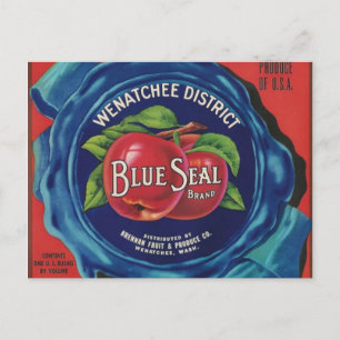 Äpfel aus blauem Siegel nach Karte