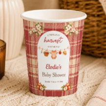 Apfel-Baby-Party Floral Frische Ernte Rustikal