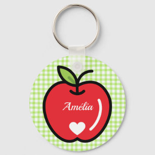 Apfel-Baby-Shower-Schlüsselanhänger – Süßes kleine Schlüsselanhänger