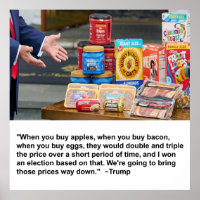 Äpfel, Bacon & Eggs Poster