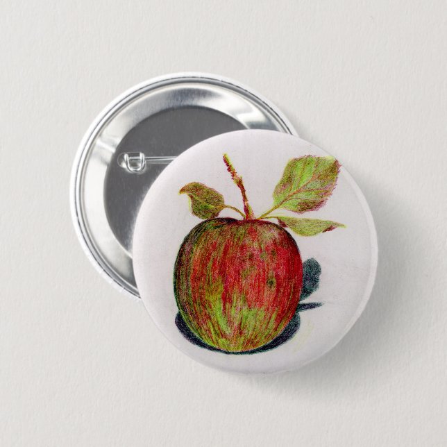 Apfel Button (Vorne & Hinten)