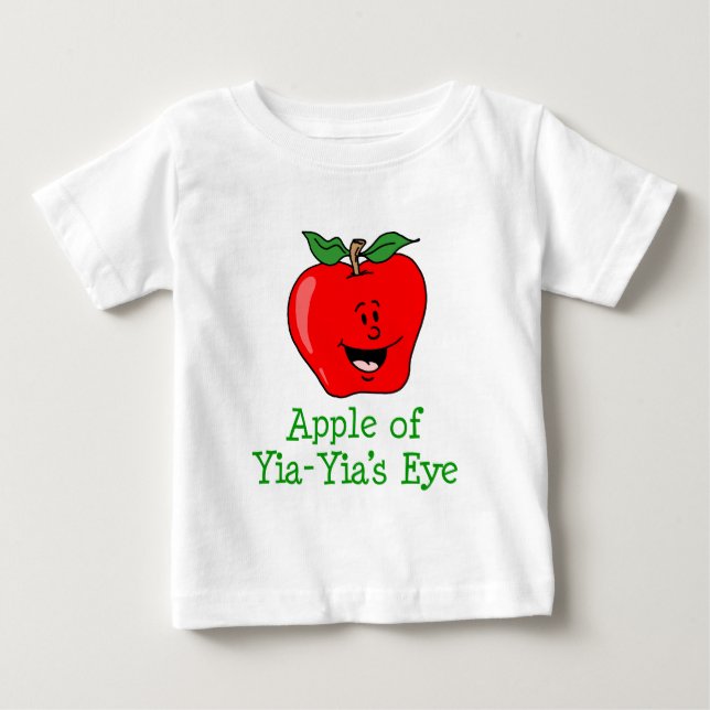 Apfel des Yia-Yia-Auges Baby T-shirt (Vorderseite)