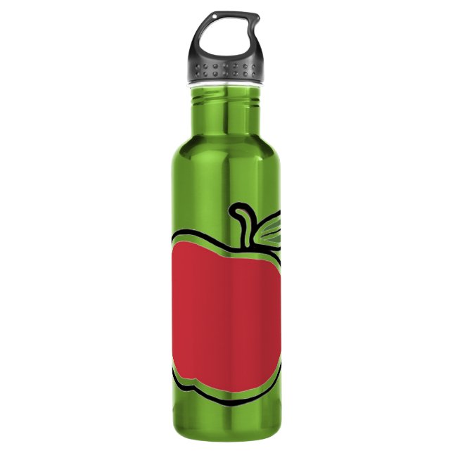 Apfel Edelstahlflasche (Vorderseite)