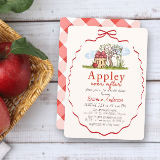 Apfel-Ever-After-Apfelbaum-Brautjungfer-Party Einladung