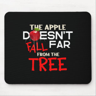Apfel fällt nicht weit vom Baumapfelheber ab Mousepad