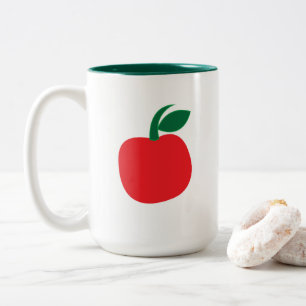 Apfel Frucht Zweifarbige Tasse