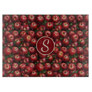 Äpfel für Monogramm Schneidebrett