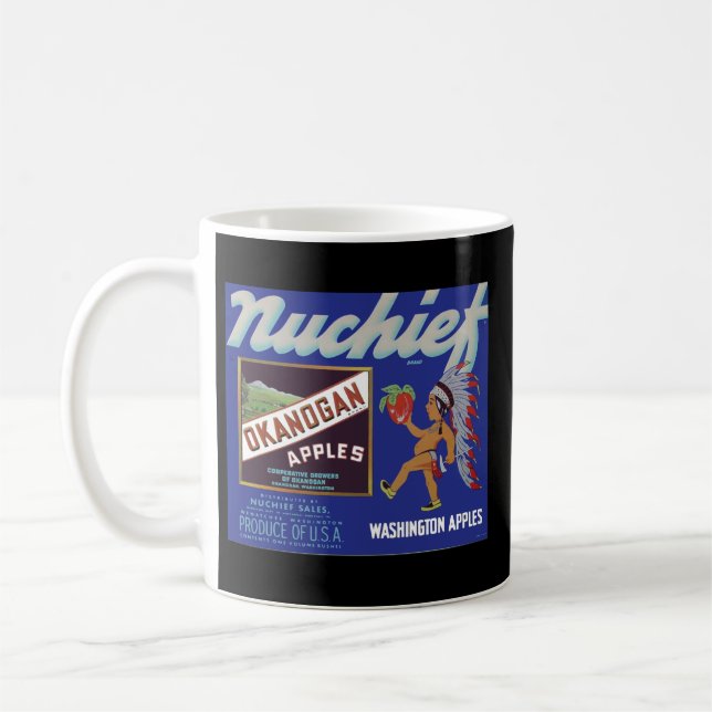 Äpfel für Vintage Fruchtkäfige Kaffeetasse (Links)