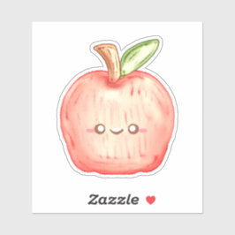 Apfel für Wasserfarben Aufkleber