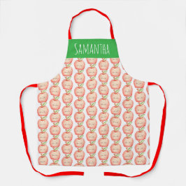 Apfel für Wasserfarben Schürze