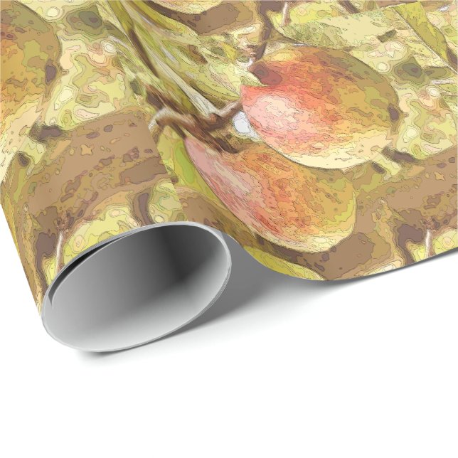 ÄPFEL GESCHENKPAPIER (Rolleneckpunkt)
