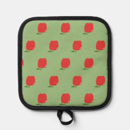 Äpfel - Halde (Sage Green & Red) Topflappen