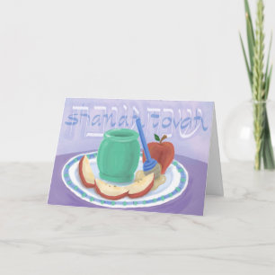 Äpfel & Honey Rosh Hashanah Card Feiertagskarte