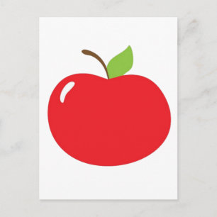 Apfel Ihres Auges - Niedlicher Red Fruit Cartoon Postkarte