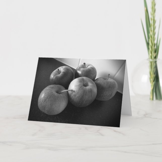 Äpfel in der Küche Karte (Vorderseite)