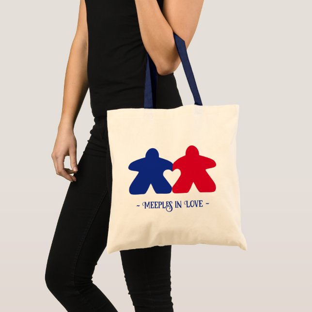 Äpfel in der Liebe, Blue & Red Basic Tasche (Vorderseite (Produkt))