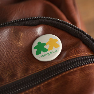 Äpfel in der Liebe, Grün und Gelb Button