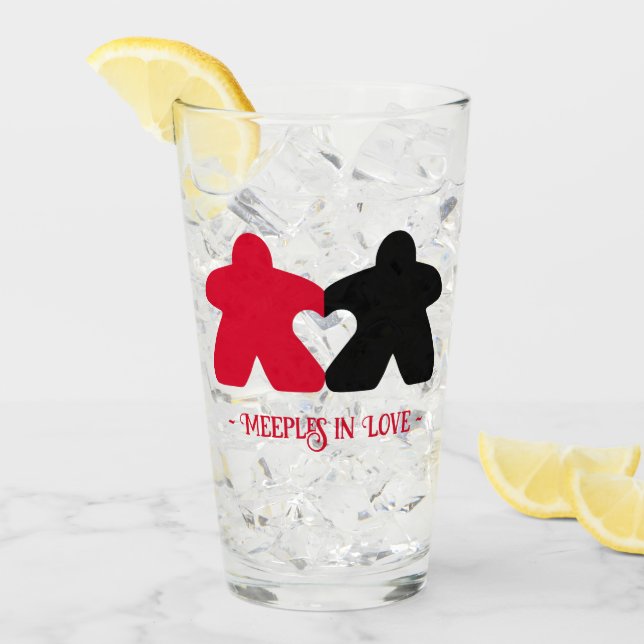 Äpfel in der Liebe, Rot und Schwarz Glas (Vorderseite Ice)
