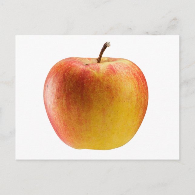 Apfel in mehrfarbigen Farben Postkarte (Vorderseite)
