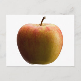 Apfel in mehrfarbiger Farbe. Postkarte