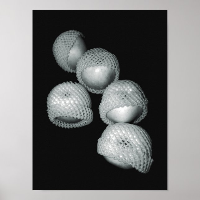 Äpfel in Wrappers Poster (Vorne)