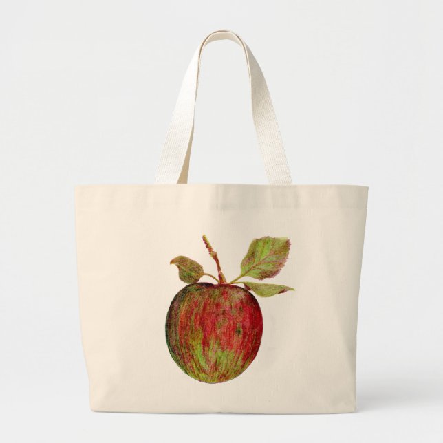 Apfel Jumbo Stoffbeutel (Vorne)