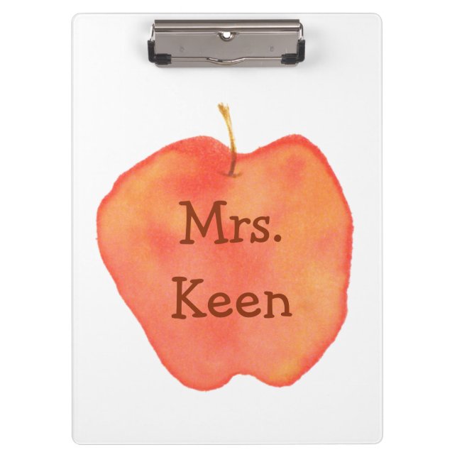 Apfel Klemmbrett (Vorderseite)