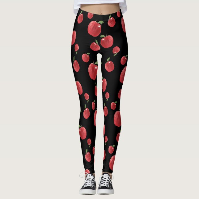 Äpfel Leggings (Vorderseite)
