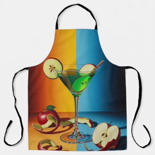 Apfel Martini Pop Art Schürze