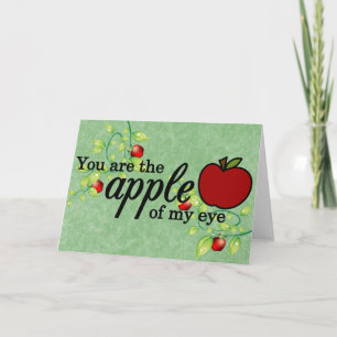 Apfel meiner Augengrußkarte Feiertagskarte