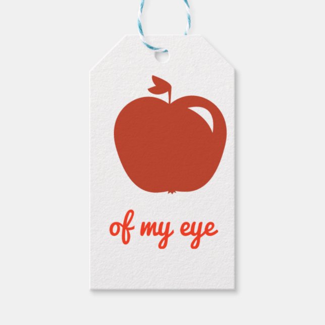 Apfel meiner Augenware Geschenkanhänger (Vorderseite)