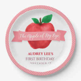 Apfel meines Augenfalles | Sommergeburtsfeier Pappteller