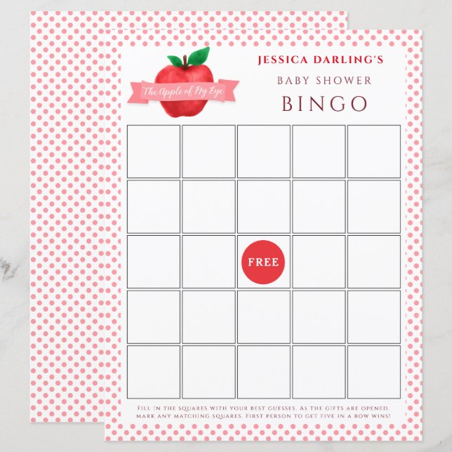 Apfel meines Augenfalles | Sommerliche Babydusche (Vorne/Hinten)